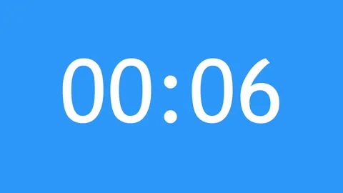 4K SIMPLE ANIMATED COUNTDOWN TIMER CLOCK... | Stock Video | Pond5