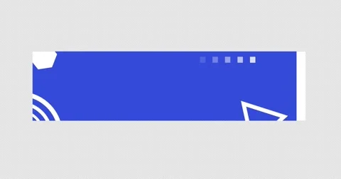 4K simple corporate lower third animation in alpha transparent BG Stock Footage 258578350