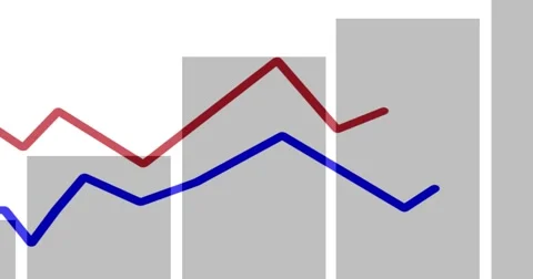 4K SIMPLE CORRELATION INFOGRAPHIC BAR GRAPH INCREASING STOCK INVESTMENT Stock Footage 67228875