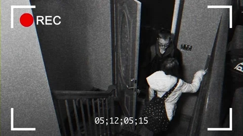 4K Simulated Home Security Camera Footage Stock Footage 43238527