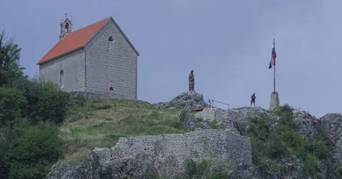 4K Sinj old town Stock Footage 45975663