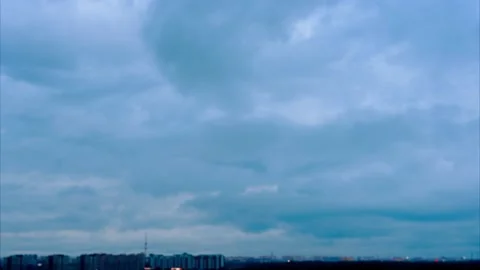 4K Sky Time lapse, Beautiful background, Sky Timelapse of skyscrapers Stock Footage 198582045