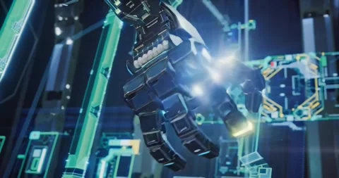 4K Sleek Robotic Arm – Sci-Fi Tech Innovation Clip Stock Footage 309340138