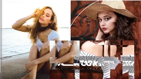 4K slide show Stockmateriaal After Effects