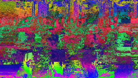 4k Slow abstract animation background with pixels. Stock Footage 111479789