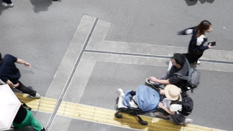 4K Slow Commuter Crowd Walking Stock Footage 245273069