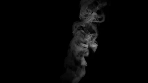 4K Slow-Mo (29.97fps) Upward Smoke Effect Overlay Stock Footage 320877526