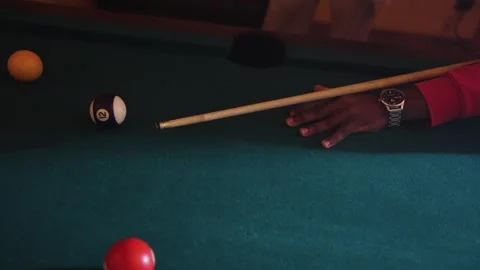 4k Slow Motion Billiard Ball Stock Footage 279972045