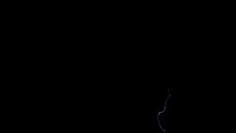 4K Slow Motion Electric Lightning Arc Atmospheric Layer on Black Screen 库存影片 343661476