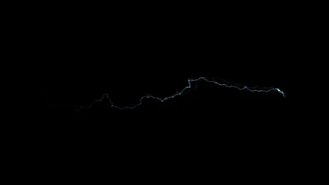 4K Slow Motion Electrical Arc Lightning Overlay on Black Background 库存影片 343661571