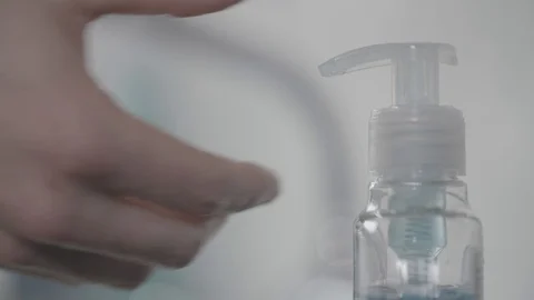 4k Slow Motion Hand pump Video stock 126769844