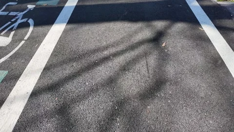 4K Slow Motion Perspective Of Roman Cycling Route 動画素材 332274895