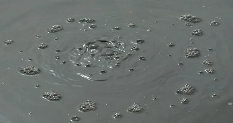 4K Slow motion RED EPIC, image of water bubbles coming out of a spring Stock Footage 106932535