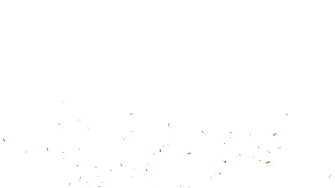 4k Slow motion. Seamless loop pattern gold confetti explosions on a white bg 動画素材 244743544
