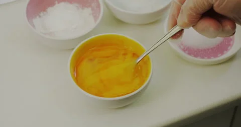 4k slow motion shot of preparing macaroons. Video stock 47543839