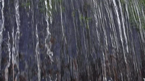 A 4K Slow Motion video of a tranquil cascading water fall and a flowing river Stock Footage 278807110