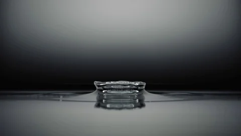 4k Slow-motion water drop making splash Stock Footage