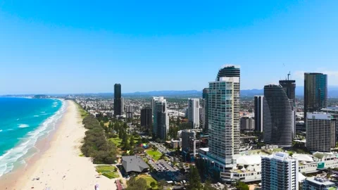 4k - Slow view from Gold Coast Stock Footage 263881657