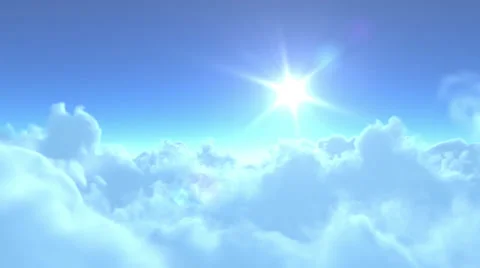 4K slowly flight over clouds Stock-Footage 33842738