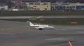 4k Small jet arriving at Hamburg airport airfield 4k or 4k+ Resolution