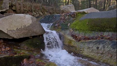 4K Small Waterfall - End of Autumn 動画素材 292993607