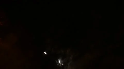 4k, Small White Fireworks Display Stock Footage 170394284