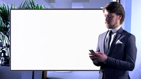 4K Smart Looking Mobile Using Business Man , Young People Internet Usage Stock Footage 81037290