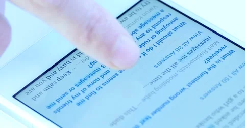 4k Smartphone Typing/texting,Finger operating touch typing email on Cell phone. Stock Footage 46567256