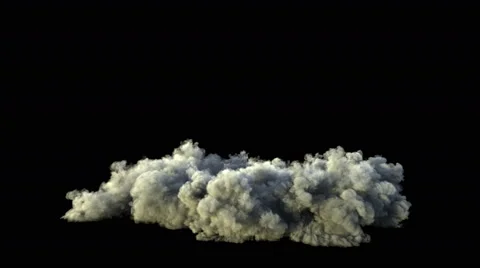 4K smoke explosion, shockwave effect isolated on black background Stock Footage 51942306