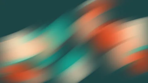 4K Smooth abstract background with soft wavy lines in orange Stock Footage 312555162