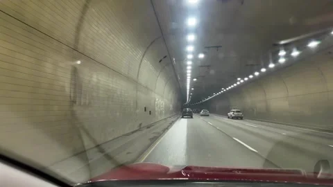 4K smooth footage recorded from inside a moving car on US-26 Portland Beaverton 스톡 동영상 326227734