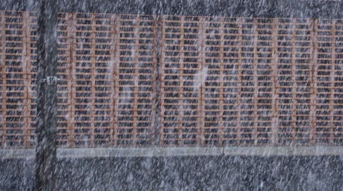 4K SNOW FALLING Stock Footage 60254804