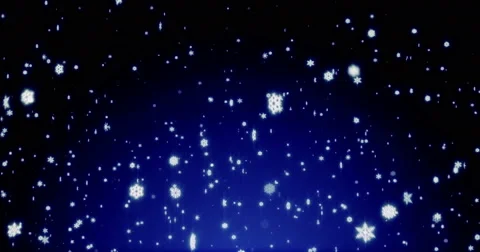 4K snow falling loopable video Stock Footage 55792694