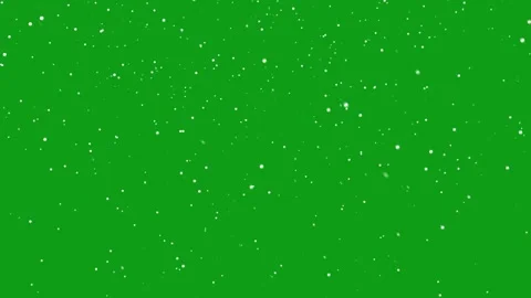 4K Snowfall Animation with Green Screen for Chroma Key Overlay  Variant 1 Stock Footage 333029755