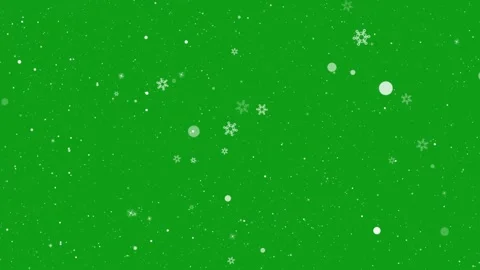4K Snowfall Animation with Green Screen for Chroma Key Overlay Variant 4 Stock Footage 333029776