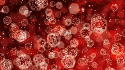 4K Snowflake Loop Background Orange Stock Footage 248625167