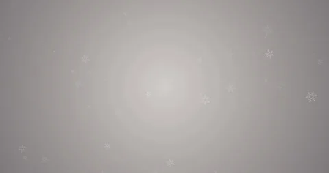 4K snowflakes on a gray background Stock Footage 125061711