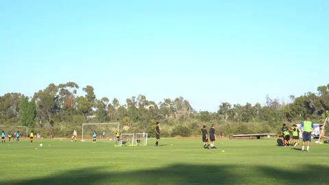 4K Soccer Practice. Children playing soc... | Stock Video | Pond5