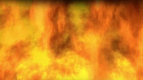 4K soft abstract hot glowing bright flaming burning fire smoke background Stock Footage 317133919