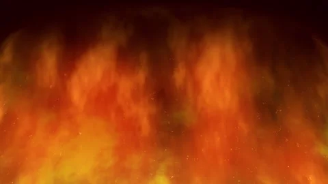 4K soft abstract hot glowing bright flaming burning fire smoke background Stock Footage 317133920