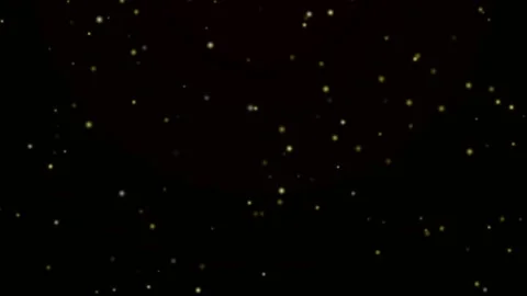 4K Soft Golden Dust Particles Floating Black Background Stock Footage 330447413