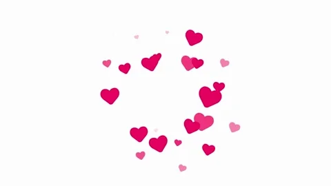 4K Soft Heart Background (Loopable) Particle Glitter Glow Heart Background Loop. Stock Footage 336562498