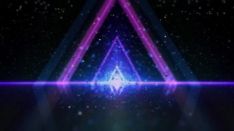 4k Soft Neon Triangle Motion Background Stock Footage 328548804