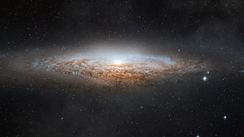 4k Space flight into a star field. Basic 3D rendering of a space flight into the Stock Footage 89463050