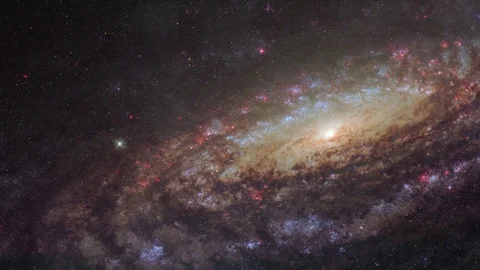 4k Space flight into a star field. Basic 3D rendering of a space flight into the Stock Footage 89463101