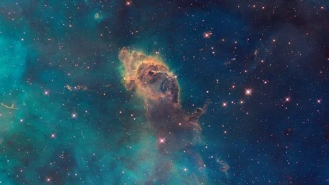 4k Space flight into a star field. Basic 3D rendering of a space flight into the Stock Footage 89463102