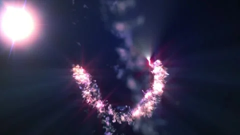 4k Space Particles Trails Motion Background Stock Footage 328716194