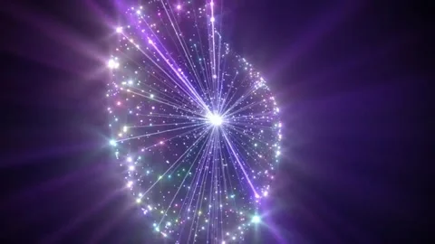 4k Sparkling Colorful Lights Strings Swirling Motion Background Stock Footage 311309357
