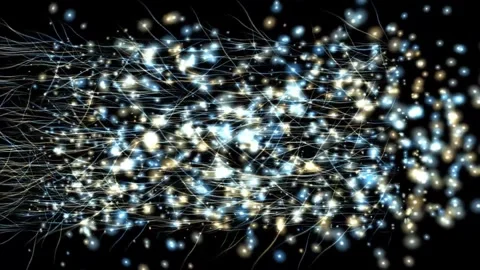 4k Sparkling Comets Array Motion Background 스톡 동영상 302405463