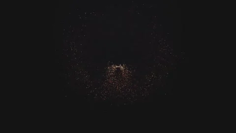 4k Sparkling Glitter Particles at Night 스톡 동영상 319007992
